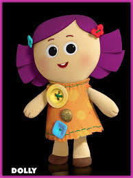 Dolly A Soft Dress Up Rag Doll With Purple Hair Googly Eyes An Orange Dress With Buttons Sewn On And Gently Blushing Cheek Sewing A Button Doll Face Crafty