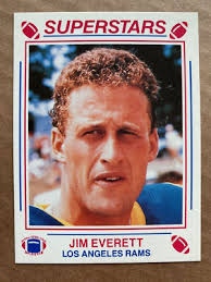 JIM EVERETT 1990 MSA Superstars #NNO LOS ANGELES RAMS Oddball