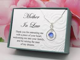 Birthday Present For Mother In Law Birthday Gift For Mother In Law 925 Sterling Silver Swarovski Birthstone Necklace In A Gift Box Thank You F Mother Birthday Gifts Mother Gifts Birthday Gifts