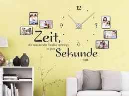 Uhr Familienzeit Mit Fotorahmen Mit Bildern Wandtattoo Uhr Wandtattoo Wohnzimmer Wandtattoo