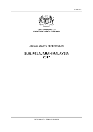 Download as pdf, txt or read online from scribd. Jadual Spm 2017