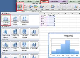 create a histogram graph in excel