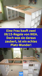 Diese Frau Kauft 2 08 15 Regale Von Ikea Doch Was Sie Daraus Zaubert Ist Ein Echtes Platzwunder Gewusst Wie Ein S In 2020 Ikea Shelves Ikea Diy Furniture Projects