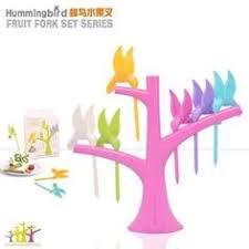 شوك الفروت سلاط شجرة العصافير Plastic Fruit Bird Tree Birds Flying