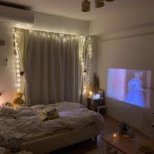 scsy171 on instagram good night インテリア 一人暮らし ひとり暮らし 一人暮らし部屋 ひとり暮らしインテリア 北欧インテリア ホワイトインテリア aesthetic rooms asian room bedroom night