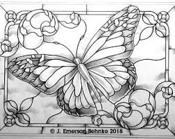 Etsy Your Place To Buy And Sell All Things Handmade Stained Glass Butterfly Custom Stained Glass Glass Painting Designs