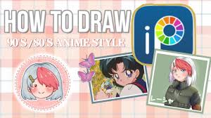 Stickers, pins, charms, and prints drawn in a soft unique style and with lots of love! Ibispaint X How To Do A 90 S 80 S Anime Artstyle Timelapse Youtube