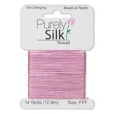 Purely Silk Size Fff Red Silk Beading Stringing Thread