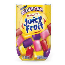 Wrigley Juicy Fruit Mixies Gum 15 Pieces Juicy Fruit Fruit Party Gum