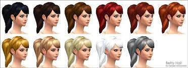 Mod The Sims Betty Hair New Mesh Sims Hair Sims Sims 4