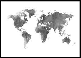 world map grey watercolour poster desktop achtergronden kaart achtergrond wereldkaart poster