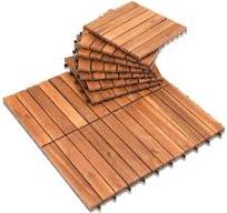 Ikodm Lot de 11 dalles de terrasse en bois d'acacia à clipser - 1 m² - 30 x  30 cm - 6 lattes - Pour terrasses et balcons : Amazon.fr: Bricolage