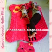 Harga gorden hello kitty minimalis menyesuaikan ukuran dan bahan yang diinginkan pembeli. Jual Karpet Bulu Hello Kitty Rina Boneka