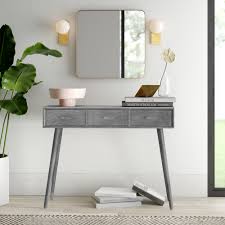 Mercury Row Orion 3 Drawer 42 Console Table Reviews Wayfair It has a slatted top for a rustic look.