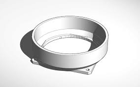 By xunil, last updated feb 8, 2018. 80mm Fan To Dryer Vent Adapter For Ff Dreamer Tinkercad