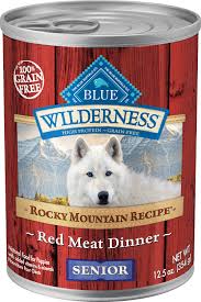 Positively, this product has no controversial ingredients. Blue Buffalo Wilderness Rocky Mountain Recipe Red Meat Dinner Senior Grain Free Canned Dog Food 12 5 Oz Case Of 12 K9 Caterers