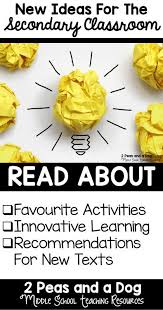 Creative Lesson Ideas High School English Classroom Creative Lessons English Teacher High School
