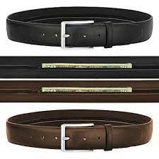 Maybe you would like to learn more about one of these? Men S Leather Money Belt W Hidden Zipper Compartment Travel Bills New Ebay