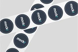 Logo Sticker Mockup Psd Mockup Psd Mockup Logo Sticker