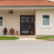 Krosswood Doors 50 In X 80 In Contemporary Full Liteprovincial Stain Left Hand Inswing Douglas Fir Prehung Front Door Right Sidelite Phed Df 451se 30 68 134 L Exterior Doors Garage Door Styles Front Door