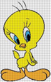 Tweety Bird Cross Stitch Pattern Tweety Bird Graphghan Pattern Craftsy Cross Stitch Cross Stitch Designs Cross Stitch Bird