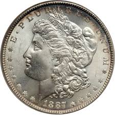 1887 1 Ms Morgan Dollars Ngc