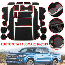 The toyota tacoma is one of the most popular pickup truck models in the united states. For Toyota Tacoma 2016 2019 Custom Fit Cup Door Center Console Liner Accessories Red Trim Anti Slip Mat Aliexpress