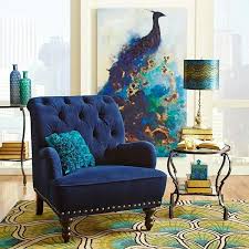 Painting And Chair Everything Else Is Too Much Peacock Peacock Living Room Peacock Decor Home Decor