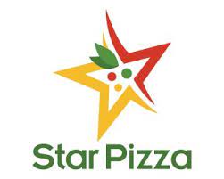 star pizza logo design unique and attractive design logo of a pizza slice in the shape of the star with some herbs and star pizza pizza logo logo restaurant