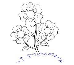 Get a sense of the how to draw a rose: How To Draw Cartoon Flowers Easy Step By Step Drawing Guides