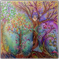 Trees Enchanted Trees Abstract Trees Beautiful Forest Colorful Forest Enchanted Forest Coloring Enchanted Forest Coloring Book Secret Garden Coloring Book