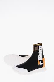 Fendi Kids Fabric Sock Sneakers Unisex Children Boys Girls Glamood Outlet