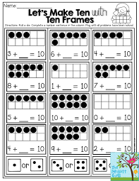 Ten Frames Kindergarten Worksheets Worksheet For Kindergarten Free Math Worksheets 1st Grade Math Worksheets Kindergarten Math Worksheets