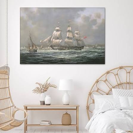 East Indiaman H C S Thomas Coutts Off The Needles Isle Of Wight Canvas – UnixCanvas