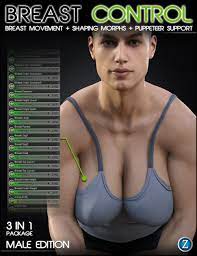 Breast Control for Genesis 3 and 8 Males | Daz 3D
