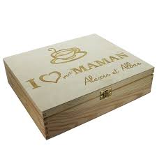 Toutes nos boîtes à thé sont conçues spécialement pour la conservation du thé avec leur double couvercle métal. Boite A The 12 Compartiments Personnalisee Bocaux Et Boites De Rangement Amikado