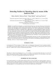 Milan stehlík is on facebook. Pdf Detecting Outliers In Marathon Data By Means Of The Andrews Plot Helmut Waldl Academia Edu