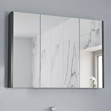 900mm bathroom mirror cabinet 3 door