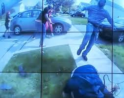 The man pointing a rifle at her from a few feet away lets loose another round, but still there is no reaction. Columbus Police Shooting Neighbor Of Teen Shot By Columbus Police Says More People Could Have Died If Police Didn T Act Fast