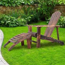 Outsunny Wooden Lounger Chair Premium Steamer Beach Sun Patio Garden Pool W Footrest Amazon Ca Patio Lawn Gard Patio Garden Garden Pool Wooden Lawn Chairs