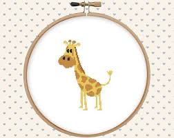 Use 2 strands of thread for. Baby Giraffe Cross Stitch