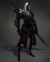 Dark Knight Ting Xu Dark Fantasy Art Character Art Dragon Armor