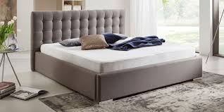 Ein boxspringbett mit stauraum hat ein etwas höheres untergestell. Bett Mit Bettkasten 140 160 180x200 Grau Polsterbett Mit Stauraum Moebella24