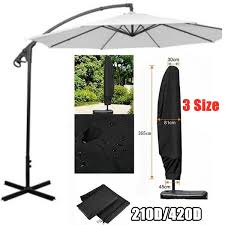 Garden parasol gazebo top roof canopy cover replacement sun umbrella surface. 210d 420d Large Parasol Cover Banana Umbrella Cover Cantilever Garden Patio Shield Waterproof Outdoor 205cm 265cm 280cm Cover Only Including Cover Wish