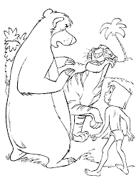 Vor der burg ist ein ritter auf. Mowgli Jungle Book Coloring Pages Coloring And Drawing