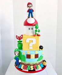 Check out our mario cake topper selection for the very best in unique or custom, handmade pieces from our украшения на торты shops. Mario Three Layer Cake Birthday Celebration Cakes For Kids Caketalk Dubai