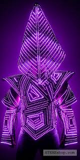 Silent Hill Man Led Light Cage Armor Costume Rainbow Fashion Festival Clothing Light Solutions Etere By Etereshop In 2020 Led Costume Led Clothing Rave Outfits