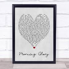 Morning glory's introduction to the magical ways of the goddess, manifest in our time, has enlarged my understanding of pagan ways, enriching my spirit and imagination. Amazon Com Morning Glory Grey Heart Song Lyric Quote Print Office Products