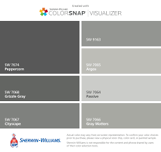 I Found These Colors With Colorsnap Visualizer For Iphone By Sherwin Williams Peppercorn Sw 76 Matching Paint Colors Paint Colors For Home Grey Paint Colors
