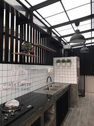 Dirty kitchen interior with wooden cabinets. Modern Outdoor Dirty Kitchen Design Novocom Top